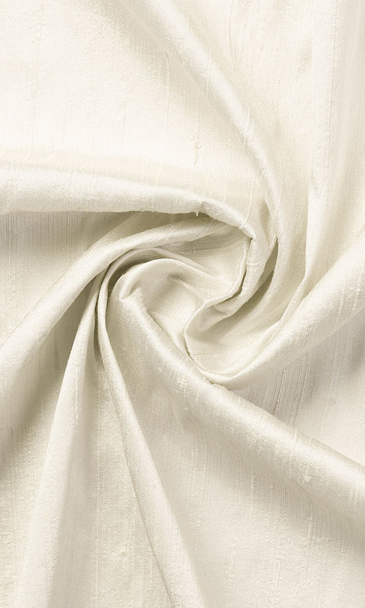 Dupioni Silk Home Decor Fabric Sample (Cream/ Off-White)