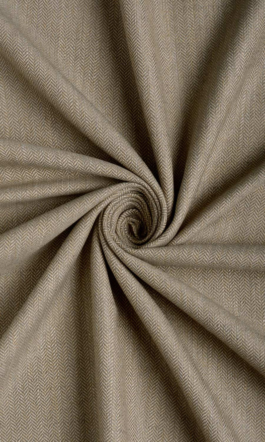 Herringbone Textured Home Décor Fabric By the Yard (Mocha Brown)