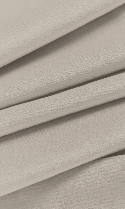 Velvet Curtain Panels (Warm Ivory)