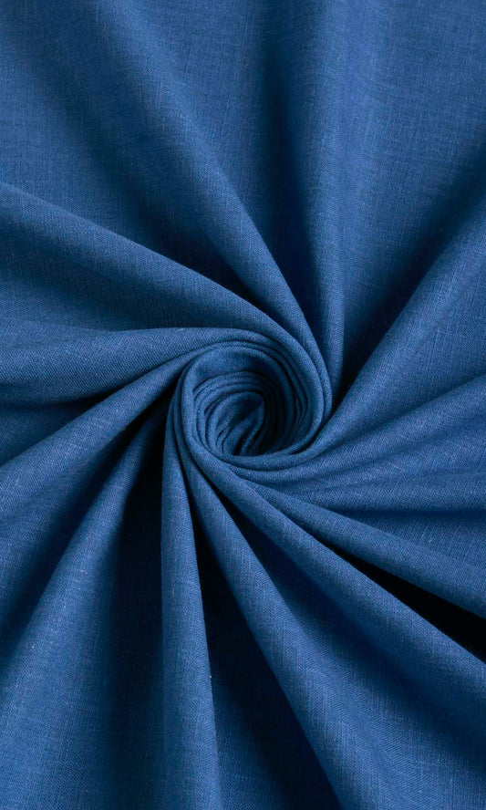 Poly-Cotton Blend Home Decor Fabric Sample (Cobalt)