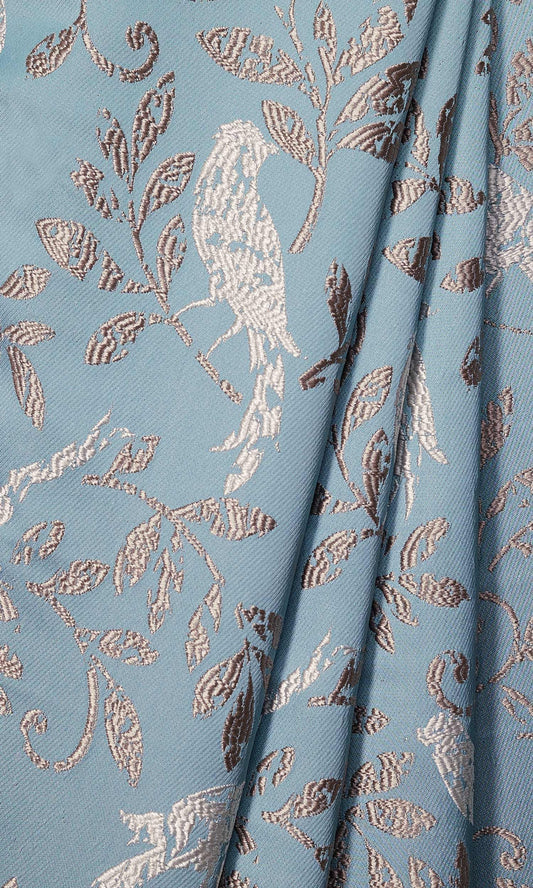 French Country  Curtains (Blue)