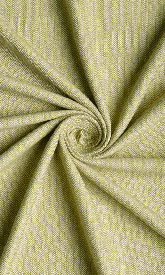 Herringbone Textured Curtain Panels (Green)