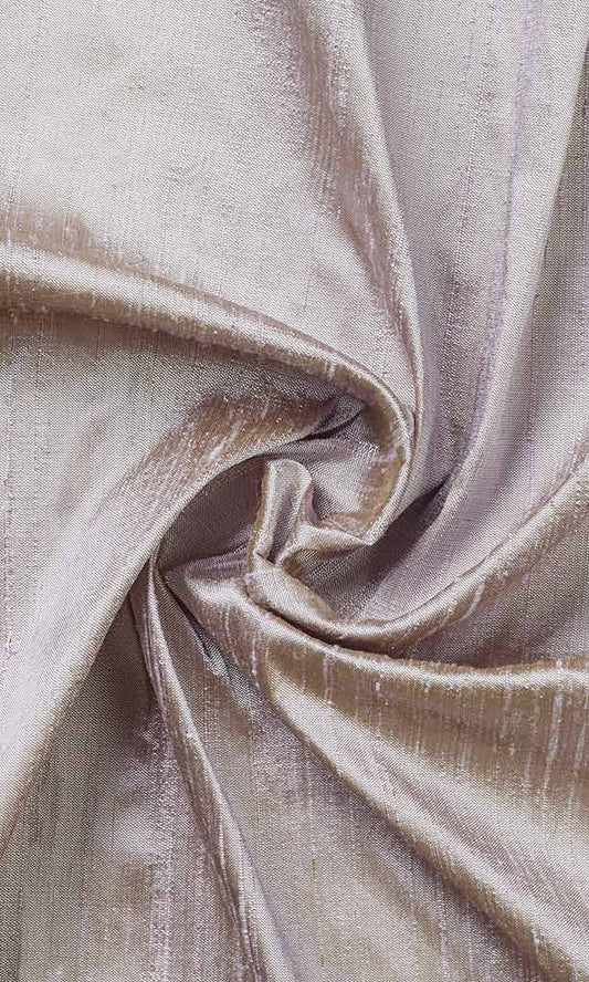 Dupioni Silk Home Decor Fabric By the Yard (Silvery Pink)