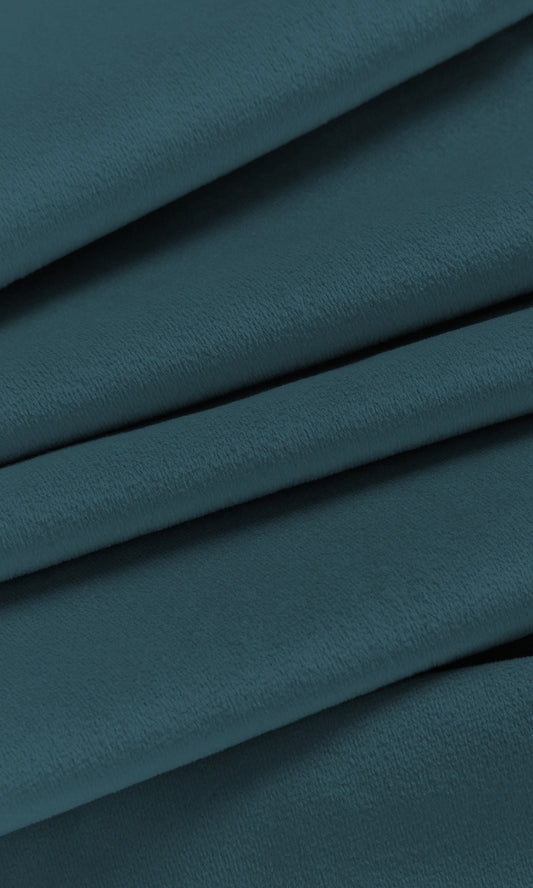 Velvet Home Decor Fabric By the Yard (Steel Blue)