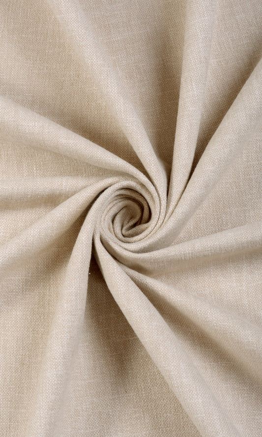 Linen Blend Window Curtains (Beige)