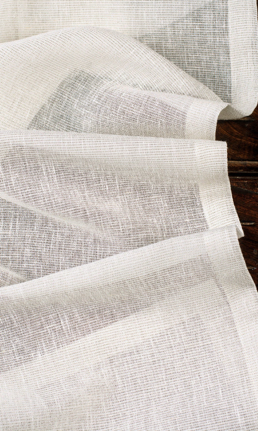 Sheer Home Decor Fabric Sample (Creamy White)
