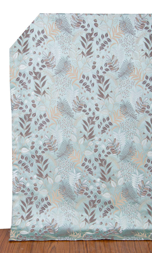 Botanical Home Decor Fabric Sample (Light Blue)