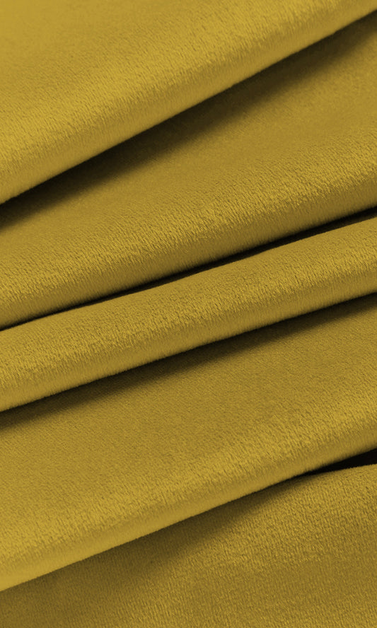 Velvet Home Decor Fabric By the Yard (Yellow)