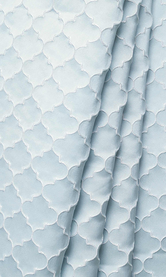 Silk Blend Home Decor Fabric Sample (Pastel Blue)