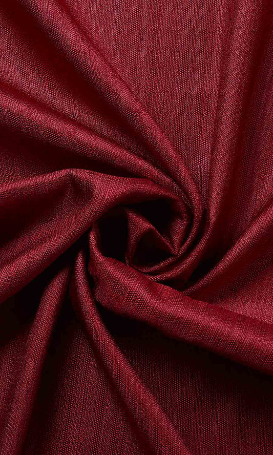 Faux Silk Home Decor Fabric Sample (Red)