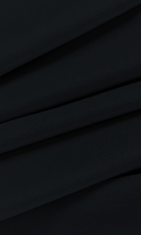 Velvet Home Decor Fabric By the Yard (Black)