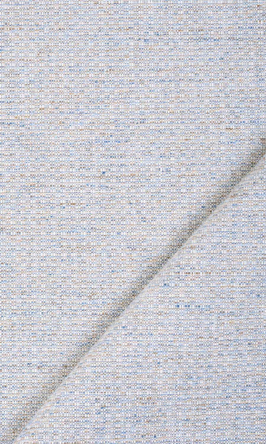 Textured Poly-Cotton Window Curtains (Gray/ White)