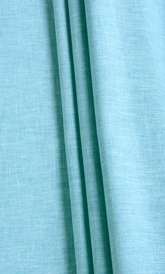 Poly-Cotton Blend Drapery (Aqua Blue)