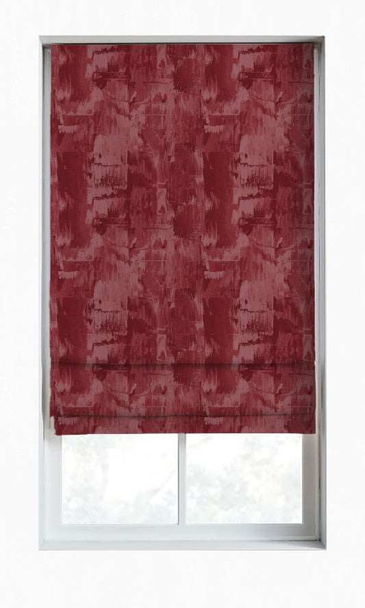 Dimout Striped Home Décor Fabric By the Yard (Red)