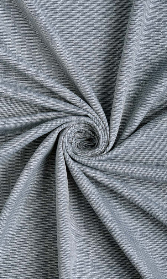 Plain Linen Texture Drapes (Denim Blue)
