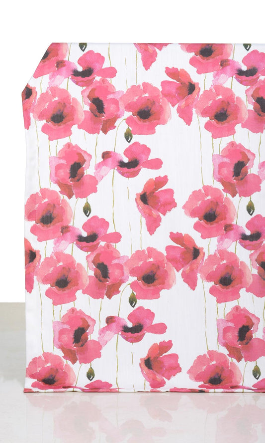 Water Lilies Floral Home Decor Fabric By the Yard (Pink)