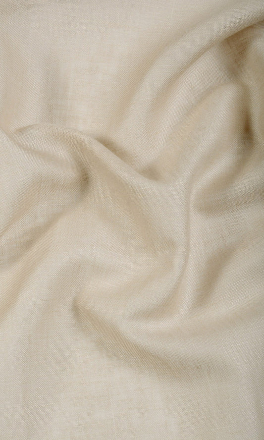 Linen Blend Sheer Fabric Blinds (Beige)