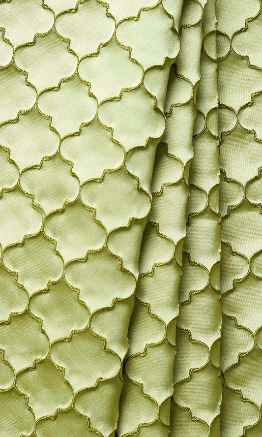 Silk Blend Home Decor Fabric Sample (Green)