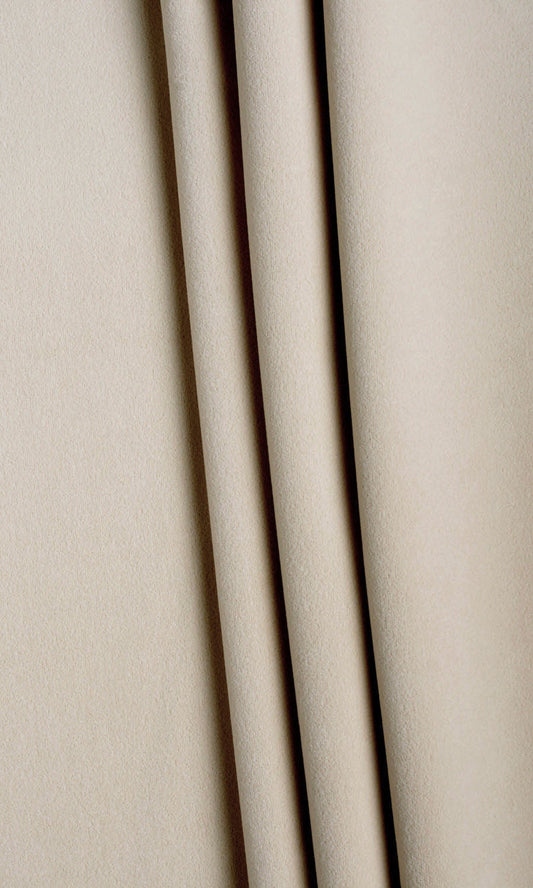 Velvet Home Decor Fabric By the Yard (Pale Beige)