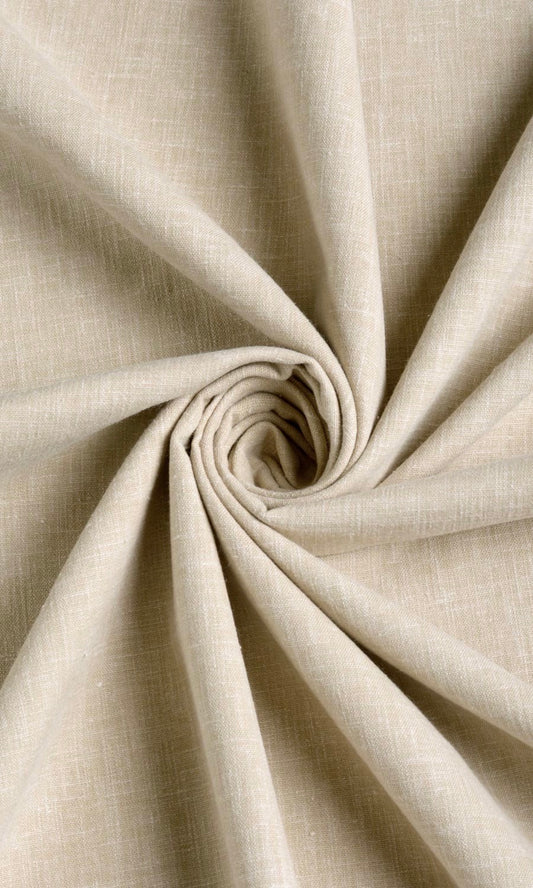 Linen Texture Window Curtains (Oatmeal Beige)