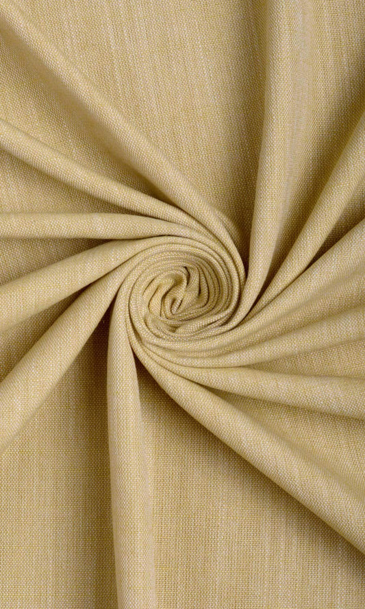 Plain Linen Texture Drapes (Ochre Yellow)