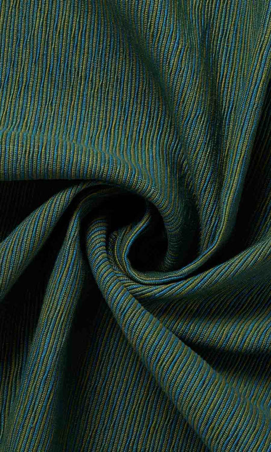 Cotton Window Curtains (Blue)