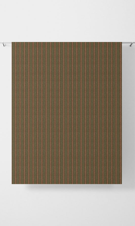 Striped Drapes (Green & Red)