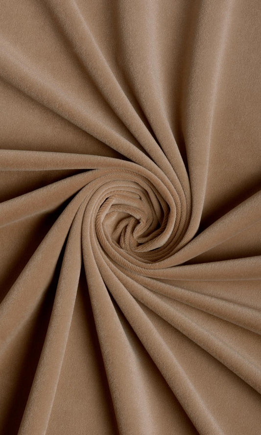 Velvet Home Decor Fabric By the Yard (Brown)