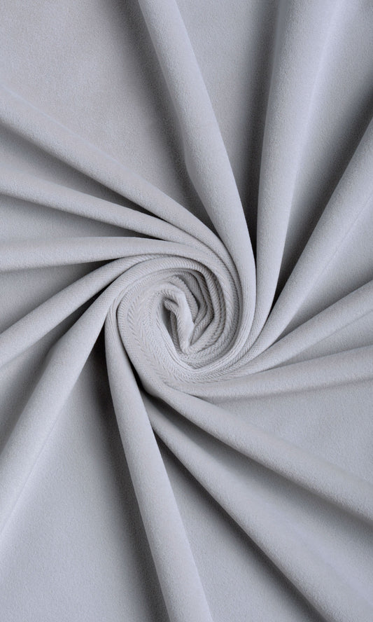 Velvet Home Decor Fabric Sample (Steel Grey/ Blue)