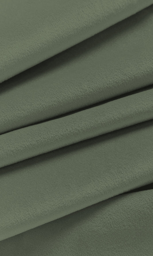 Velvet Home Décor Fabric By the Yard (Green)