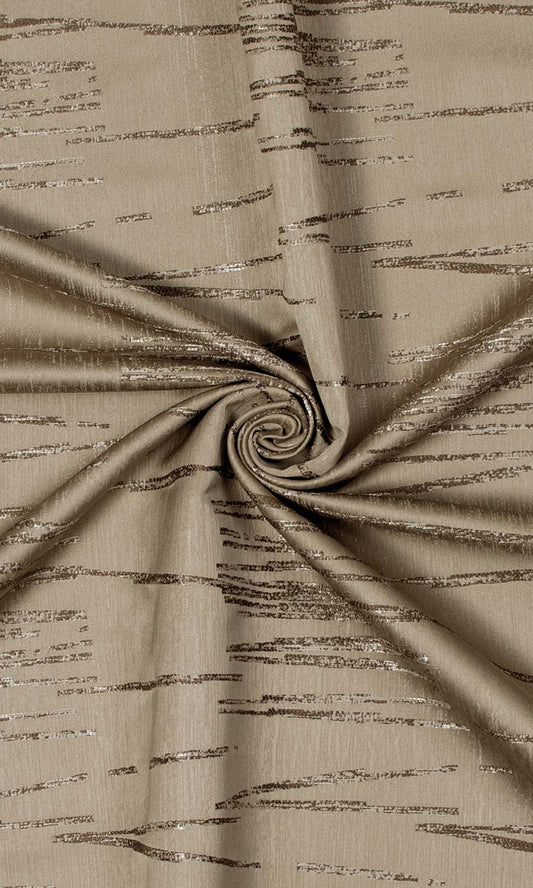 Abstract Patterned Curtain Panels (Mocha Coffee)