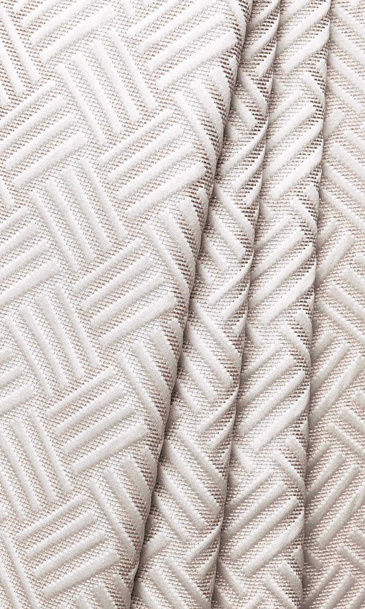 Silk Blend Roman Shades (Cappuccino White)