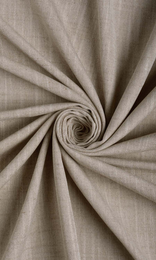 Plain Linen Texture Curtains (Cedar Brown)
