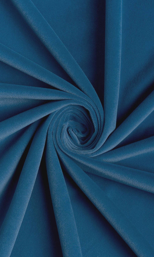 Velvet Home Decor Fabric By the Yard (French Blue)