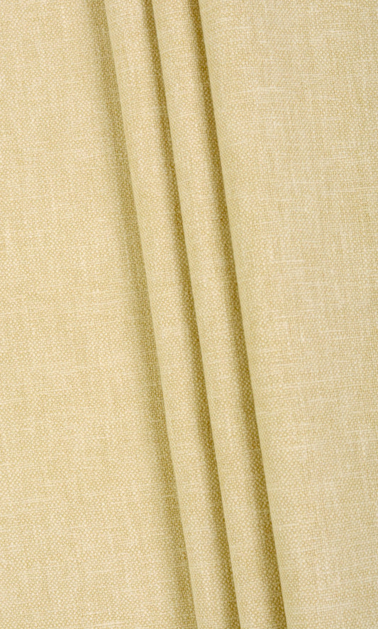 Linen Blend Home Decor Fabric Sample (Pale Yellow)