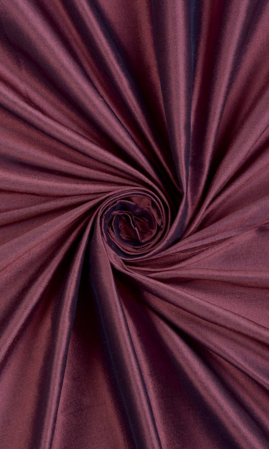 Shantung Silk Home Decor Fabric Sample (Wine Purple)