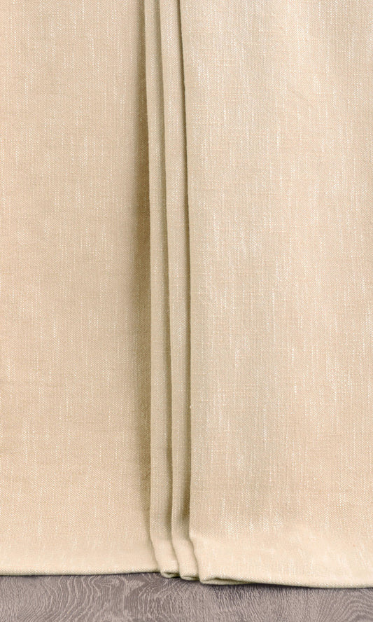Plain Cotton Window Curtains (Beige)