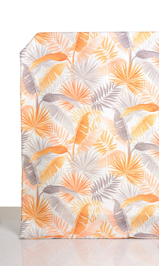 Botanical Floral Window Curtains (Yellow/ Orange)