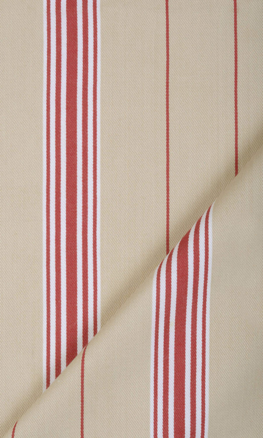 Cotton Drapes (Brown/ Beige/ Red)