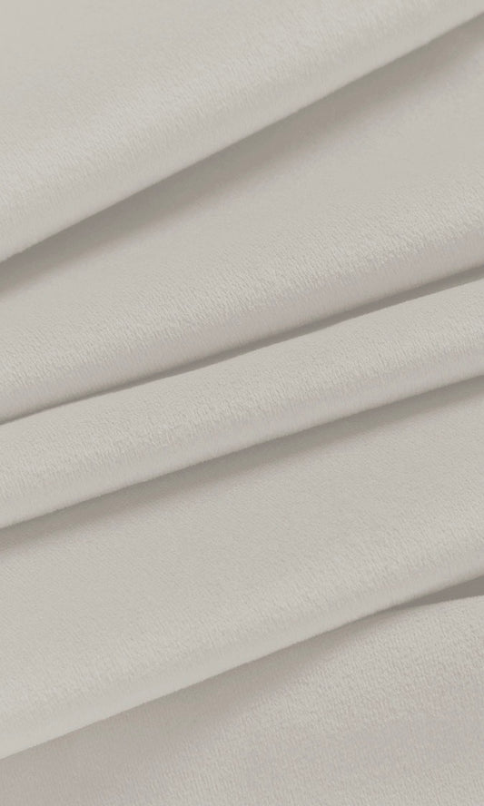 Velvet Home Decor Fabric By the Yard (Warm White)