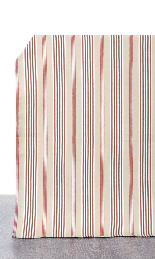 Cotton Home Décor Fabric Sample (Brown/ Beige/ Red)
