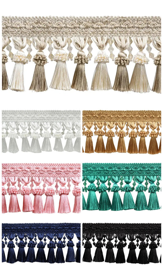 Tassels and roman shade trims