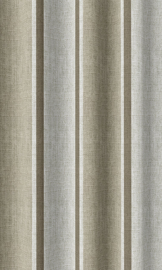 Modern Striped Home Decor Fabric By the Yard (Beige/ White)