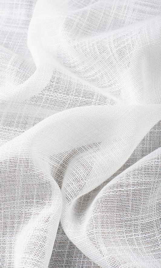 Textured Sheer Drapery (White)