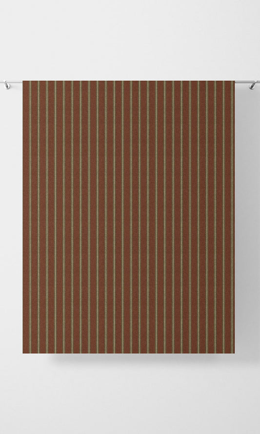 Modern Striped Window Curtains (Red)
