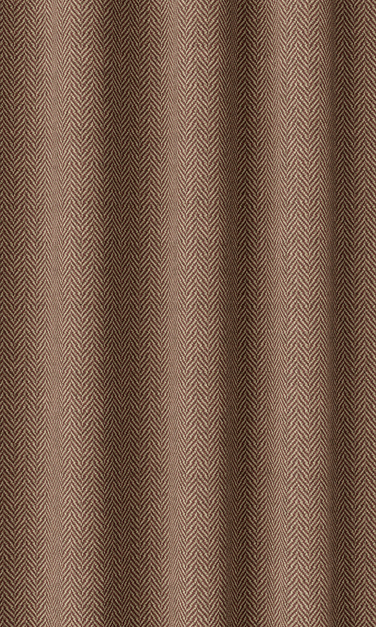Herringbone Textured Drapes (Red/ Orange)