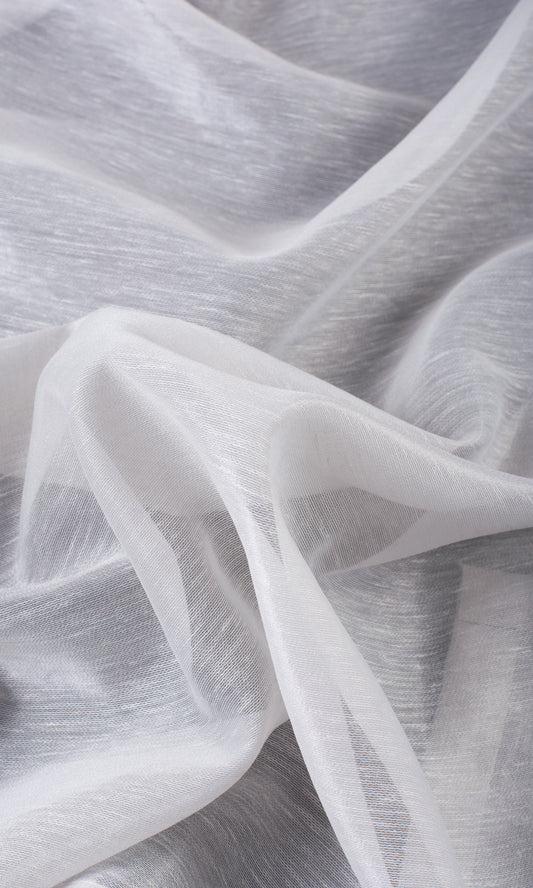 Plain Sheer Home Decor Fabric Sample (Light Grey)