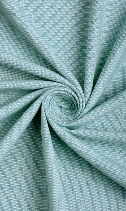 Linen Texture Window Curtains (Sky Blue)