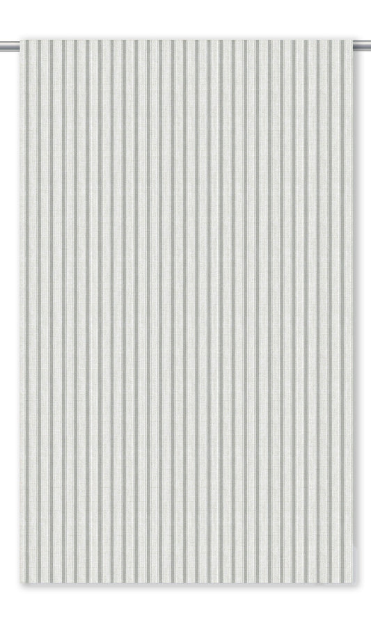 Ticking Stripe Home Decor Fabric Sample (Gray)