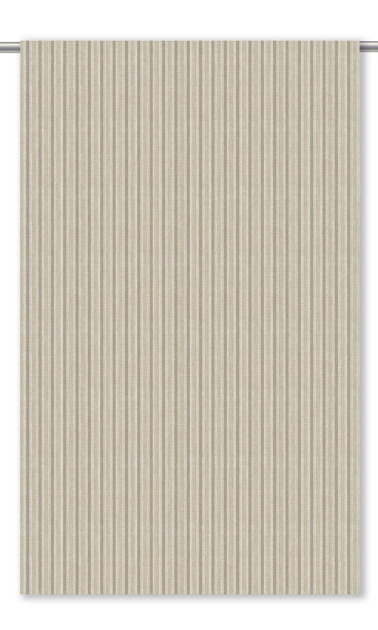 Ticking Stripe Home Decor Fabric By the Yard (Brown/ Beige)